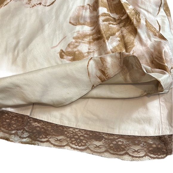 Anthropology Watercolored Strapless Silk Dress Size 6 Petite - Picture 4 of 8